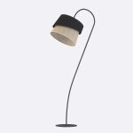 Lampa podłogowa CANVA LP1 BLACK NATURAL 1709/LP1 EMIBIG - zdjęcie dodatkowe 1