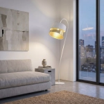 Lampa podłogowa CANVA LP1 WHITE GOLD 1710/LP1 EMIBIG - zdjęcie dodatkowe 4