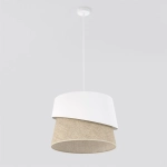 Lampa wisząca CANVA 1 WHITE NATURAL 1711/1 EMIBIG - zdjęcie dodatkowe 1