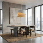 Lampa wisząca CANVA 1 WHITE NATURAL 1711/1 EMIBIG - zdjęcie dodatkowe 3