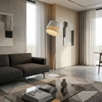 Lampa podłogowa CANVA LP1 WHITE NATURAL 1711/LP1 EMIBIG - zdjęcie dodatkowe 3