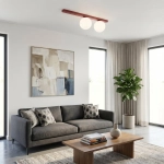 Lampa sufitowa FIT 2 BURGUNDY OPAL 1713/2 EMIBIG - zdjęcie dodatkowe 2