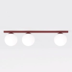 Lampa sufitowa FIT 3 BURGUNDY OPAL 1713/3 EMIBIG - zdjęcie produktu