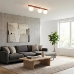 Lampa sufitowa FIT 3 BURGUNDY OPAL 1713/3 EMIBIG - zdjęcie dodatkowe 2