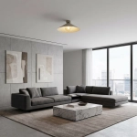 Lampa sufitowa MONO 1M PLAFON MOKKA AMBER 1718/1M EMIBIG - zdjęcie dodatkowe 6