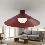 Lampa sufitowa MONO 1L PLAFON BURGUNDY OPAL 1720/1L EMIBIG - zdjęcie dodatkowe 4