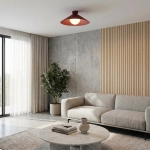 Lampa sufitowa MONO 1M PLAFON BURGUNDY OPAL 1720/1M EMIBIG - zdjęcie dodatkowe 3