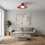 Lampa sufitowa MONO 1M PLAFON BURGUNDY OPAL 1720/1M EMIBIG - zdjęcie dodatkowe 4