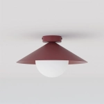 Lampa sufitowa MONO 1S PLAFON BURGUNDY OPAL 1720/1S EMIBIG - zdjęcie produktu