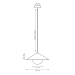 Lampa wisząca MONO 1S BL GRAFIT 1721/1S EMIBIG - zdjęcie dodatkowe 4