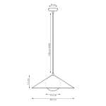 Lampa wisząca MONO 1M BL OPAL 1722/1M EMIBIG - zdjęcie dodatkowe 5