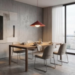 Lampa wisząca MONO 1M BURGUNDY OPAL 1725/1M EMIBIG - zdjęcie dodatkowe 4