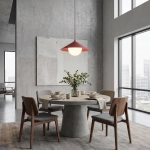 Lampa wisząca MONO 1S BURGUNDY OPAL 1725/1S EMIBIG - zdjęcie dodatkowe 2