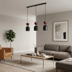 Lampa wisząca GAUDI 3 BLACK BURGUNDY 1737/3B EMIBIG - zdjęcie dodatkowe 4