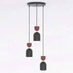 Lampa wisząca GAUDI 3PREM BLACK BURGUNDY 1737/3PREM EMIBIG - zdjęcie dodatkowe 1