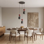 Lampa wisząca GAUDI 3PREM BLACK BURGUNDY 1737/3PREM EMIBIG - zdjęcie dodatkowe 3