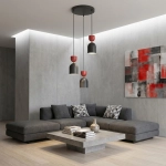 Lampa wisząca GAUDI 3PREM BLACK BURGUNDY 1737/3PREM EMIBIG - zdjęcie dodatkowe 4