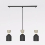 Lampa wisząca GAUDI 3 BLACK MOKKA 1738/3 EMIBIG - zdjęcie dodatkowe 1