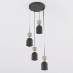 Lampa wisząca GAUDI 4PREM BLACK MOKKA 1738/4PREM EMIBIG - zdjęcie produktu