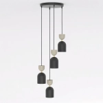Lampa wisząca GAUDI 4PREM BLACK MOKKA 1738/4PREM EMIBIG - zdjęcie dodatkowe 1