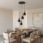 Lampa wisząca GAUDI 4PREM BLACK MOKKA 1738/4PREM EMIBIG - zdjęcie dodatkowe 2