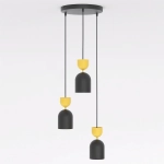 Lampa wisząca GAUDI 3PREM BLACK ORANGE 1739/3PREM EMIBIG - zdjęcie dodatkowe 1