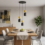 Lampa wisząca GAUDI 3PREM BLACK ORANGE 1739/3PREM EMIBIG - zdjęcie dodatkowe 2