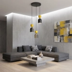 Lampa wisząca GAUDI 3PREM BLACK ORANGE 1739/3PREM EMIBIG - zdjęcie dodatkowe 3