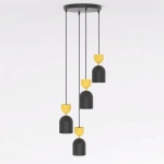 Lampa wisząca GAUDI 4PREM BLACK ORANGE 1739/4PREM EMIBIG - zdjęcie dodatkowe 1