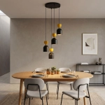 Lampa wisząca GAUDI 4PREM BLACK ORANGE 1739/4PREM EMIBIG - zdjęcie dodatkowe 2