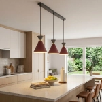 Lampa wisząca KLEVER 3 BURGUNDY BLACK 1740/3 EMIBIG - zdjęcie dodatkowe 3
