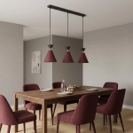 Lampa wisząca KLEVER 3 BURGUNDY BLACK 1740/3 EMIBIG - zdjęcie dodatkowe 4