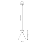 Lampa wisząca KLEVER 1 ORANGE BLACK 1742/1 EMIBIG - zdjęcie dodatkowe 5