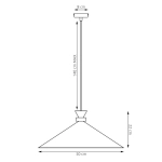 Lampa wisząca OLIVO 1L MOKKA 1750/1L EMIBIG - zdjęcie dodatkowe 6