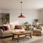 Lampa wisząca OLIVO 1M BURGUNDY 1751/1M EMIBIG - zdjęcie dodatkowe 3