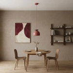 Lampa wisząca GEO 1 BURGUNDY BLACK 1755/1 EMIBIG - zdjęcie dodatkowe 2