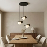 Lampa wisząca FLORA 3PREM BLACK OPAL 1758/3 EMIBIG - zdjęcie dodatkowe 3