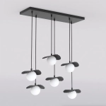 Lampa wisząca FLORA 6 BLACK OPAL 1758/6 EMIBIG - zdjęcie produktu