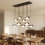 Lampa wisząca FLORA 9 BLACK OPAL 1758/9 EMIBIG - zdjęcie dodatkowe 4