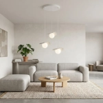 Lampa wisząca FLORA 3PREM WHITE OPAL 1759/3 EMIBIG - zdjęcie dodatkowe 4