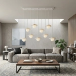 Lampa wisząca FLORA 9 WHITE OPAL 1759/9 EMIBIG - zdjęcie dodatkowe 2