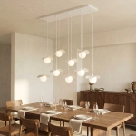 Lampa wisząca FLORA 9 WHITE OPAL 1759/9 EMIBIG - zdjęcie dodatkowe 4