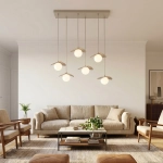 Lampa wisząca FLORA 6 MOKKA OPAL 1760/6 EMIBIG - zdjęcie dodatkowe 5