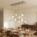 Lampa wisząca FLORA 9 MOKKA OPAL 1760/9 EMIBIG - zdjęcie dodatkowe 4