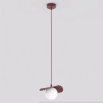 Lampa wisząca FLORA 1 BURGUNDY OPAL 1761/1 EMIBIG - zdjęcie produktu