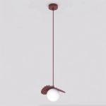 Lampa wisząca FLORA 1 BURGUNDY OPAL 1761/1 EMIBIG - zdjęcie dodatkowe 1