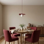 Lampa wisząca FLORA 1 BURGUNDY OPAL 1761/1 EMIBIG - zdjęcie dodatkowe 2
