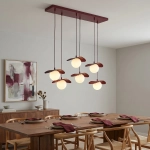 Lampa wisząca FLORA 6 BURGUNDY OPAL 1761/6 EMIBIG - zdjęcie dodatkowe 4