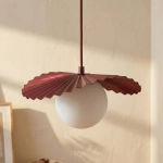Lampa wisząca FLORA 9 BURGUNDY OPAL 1761/9 EMIBIG - zdjęcie dodatkowe 3