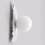 Kinkiet FLORA K1 WHITE OPAL 1764/K1 EMIBIG - zdjęcie dodatkowe 1
